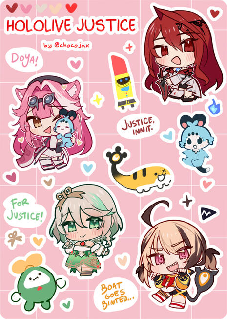T6 Justice Sticker Sheet