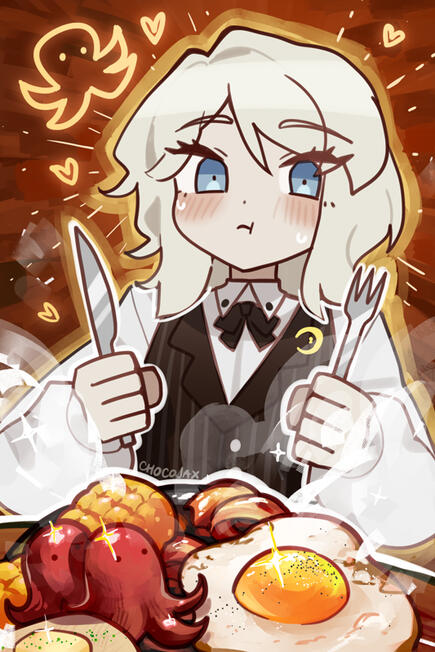 A-72 FAUST EATING FOOD